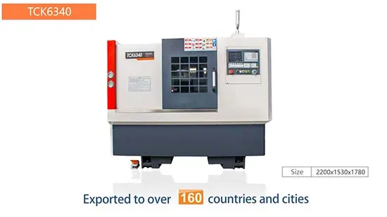 Tck550 Ck50 Ck40 Ck0640 Horizontal Small Flat Bed Metal Turning Bench Lathe Machine Center Slant Bed CNC Lathe
